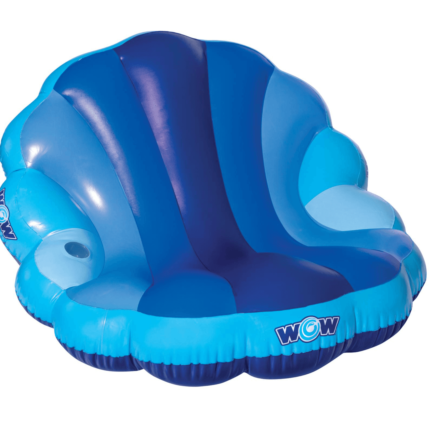 WOW Watersports Indigo Mermaid Shell Lounger Float Curved Shaped Back for Comfort Jupiter Gear Home