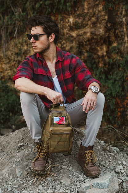 JupiterGear Tactical Military Sling Backpack Shoulder Bag Molle Outdoor Daypack Backpack with Adjustable Strap Jupiter Gear Home