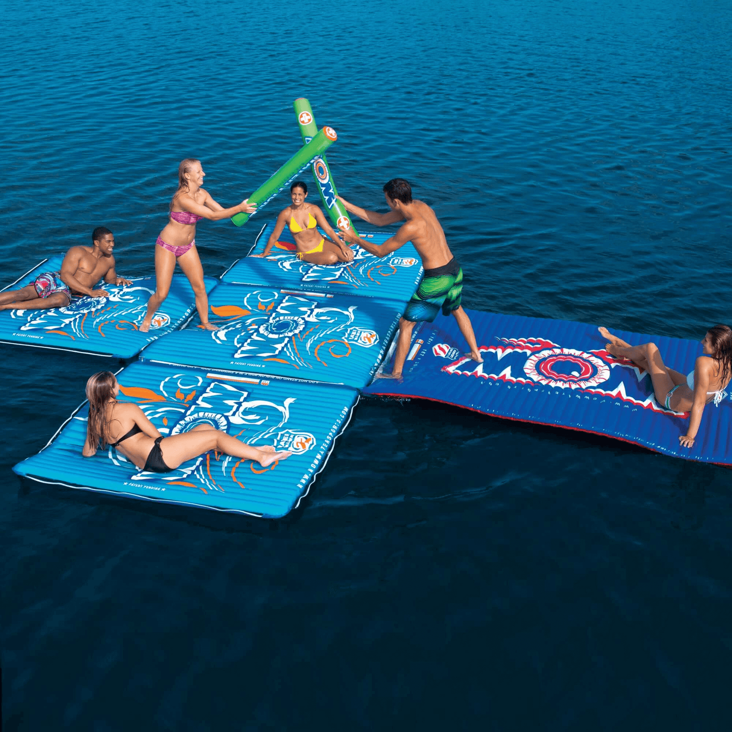 WOW Watersports Water Walkway 6 x 6 Inflatable Walkway with Zippers Jupiter Gear Home