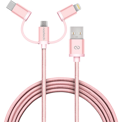 Naztech 3X1 Micro Lightning &amp; USB-C Charge &amp; Sync 6ft Cable Jupiter Gear Home