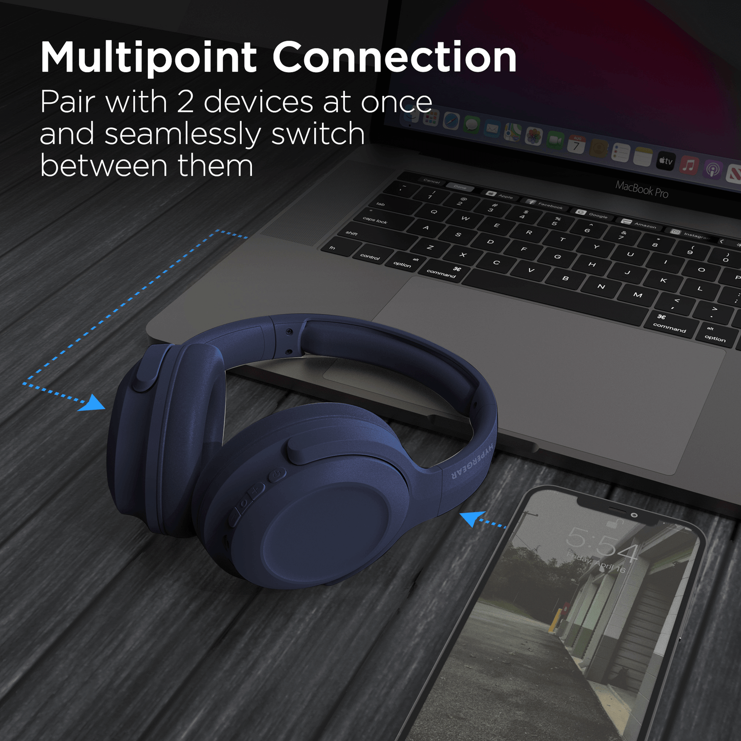 HyperGear Stealth2 ANC Wireless Headphones Jupiter Gear Home