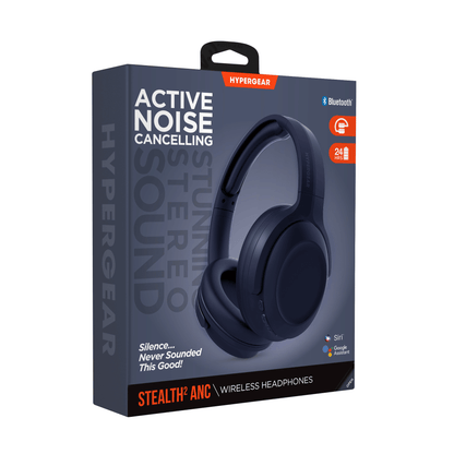 HyperGear Stealth2 ANC Wireless Headphones Jupiter Gear Home