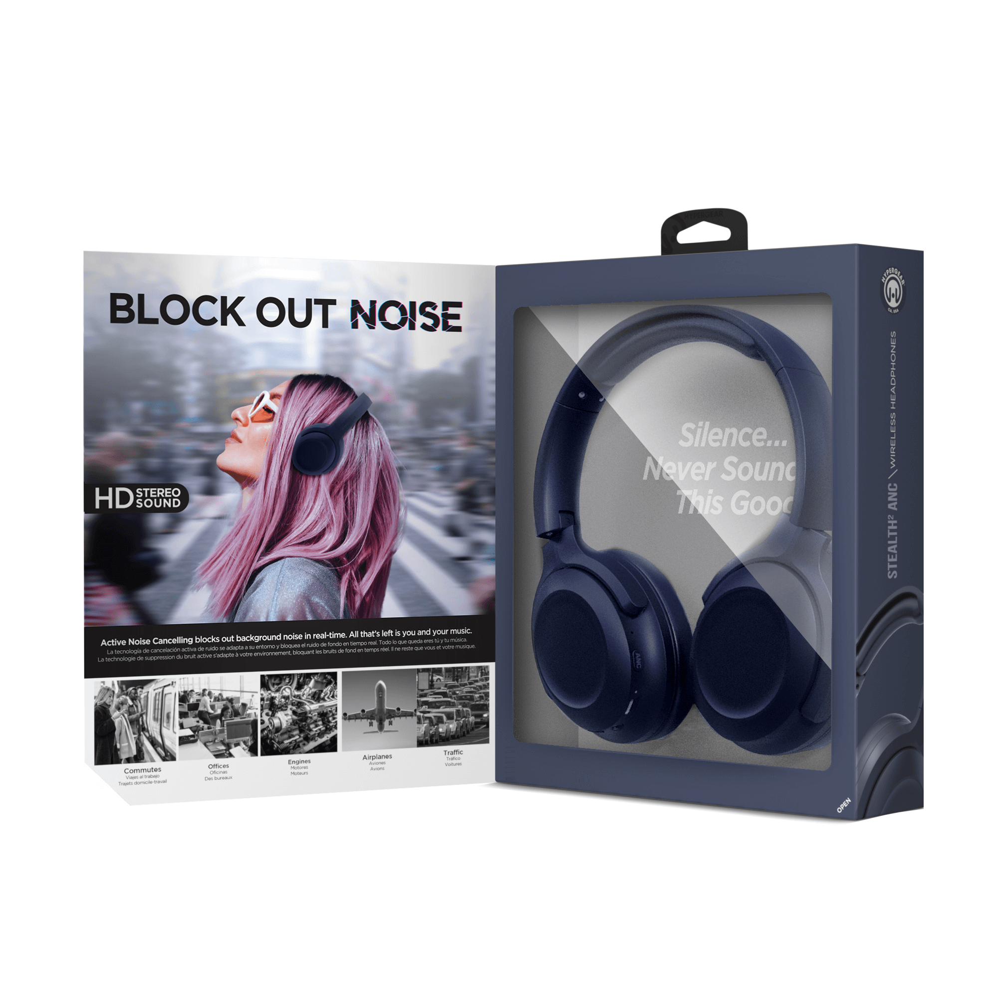 HyperGear Stealth2 ANC Wireless Headphones Jupiter Gear Home