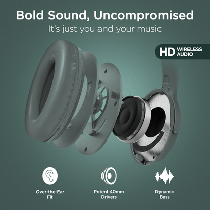 HyperGear Stealth2 ANC Wireless Headphones Jupiter Gear Home