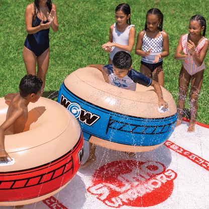 WOW Watersports 10ft Sumo Wrestling Spray Pad with 2 Sumo Belly-Bumpers Jupiter Gear Home