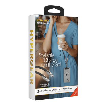 HyperGear 2-in-1 Universal Crossbody Phone Strap and Charging Cable Jupiter Gear Home