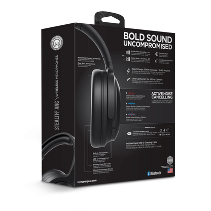 HyperGear Stealth2 ANC Wireless Headphones Jupiter Gear Home