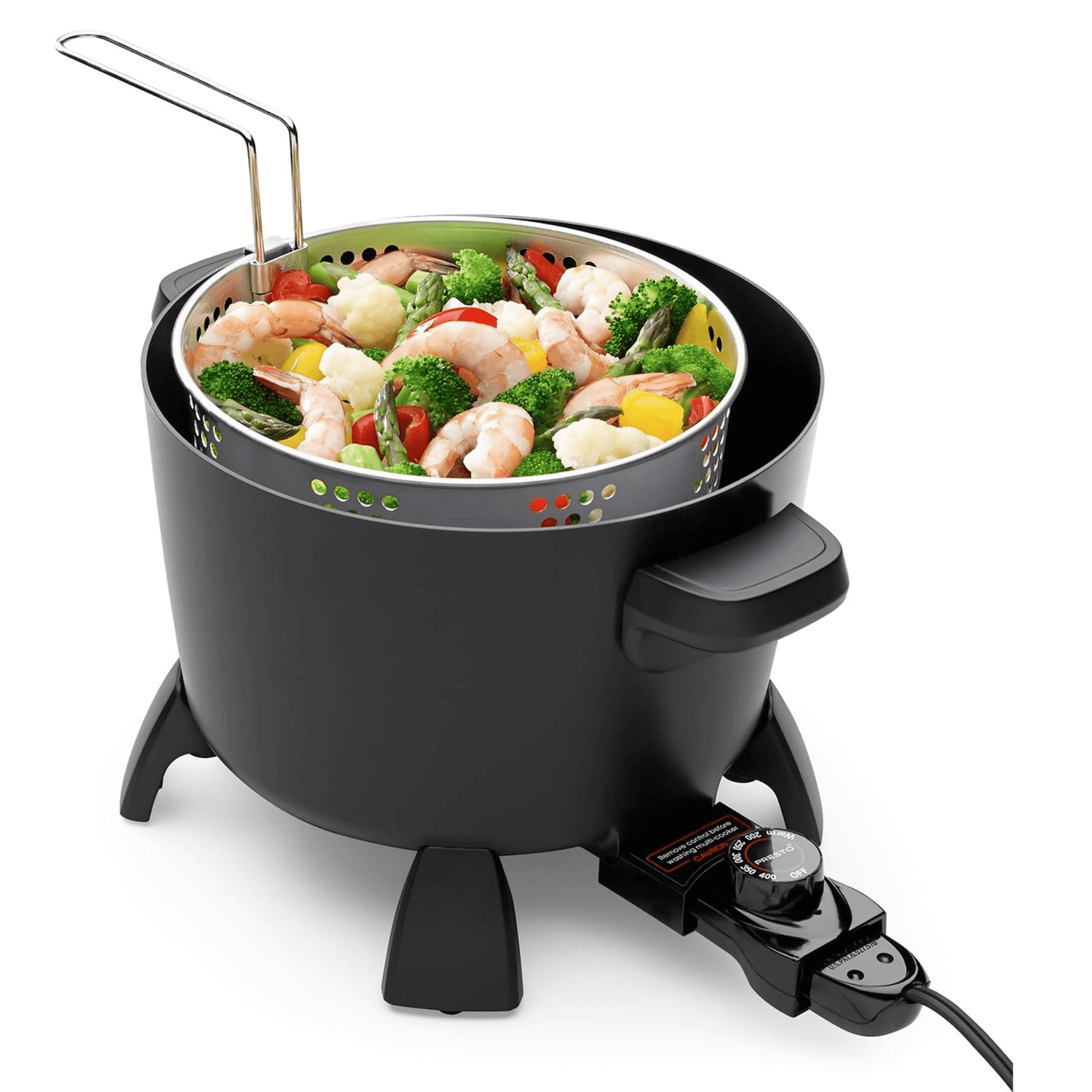 Presto 8-Cup Big Kettle Steamer Deep Fryer Multi-Cooker Jupiter Gear Home