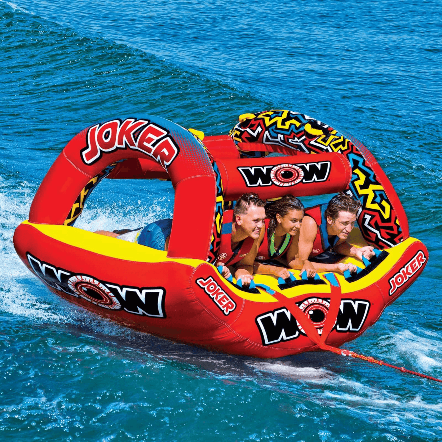WOW Watersports Joker 3-Person Towable with Power Tower and Handles Jupiter Gear Home