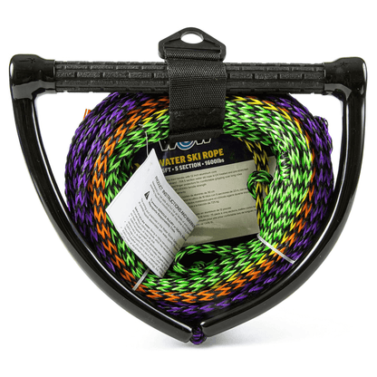 WOW Watersports 75ft 5-Section Pre-Stretched Water Ski Rope Jupiter Gear Home