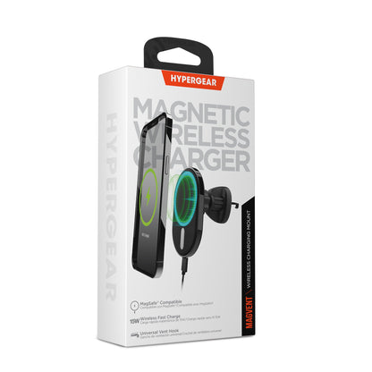 HyperGear MagVent Wireless Car Charging Mount for iPhone 13 Jupiter Gear Home