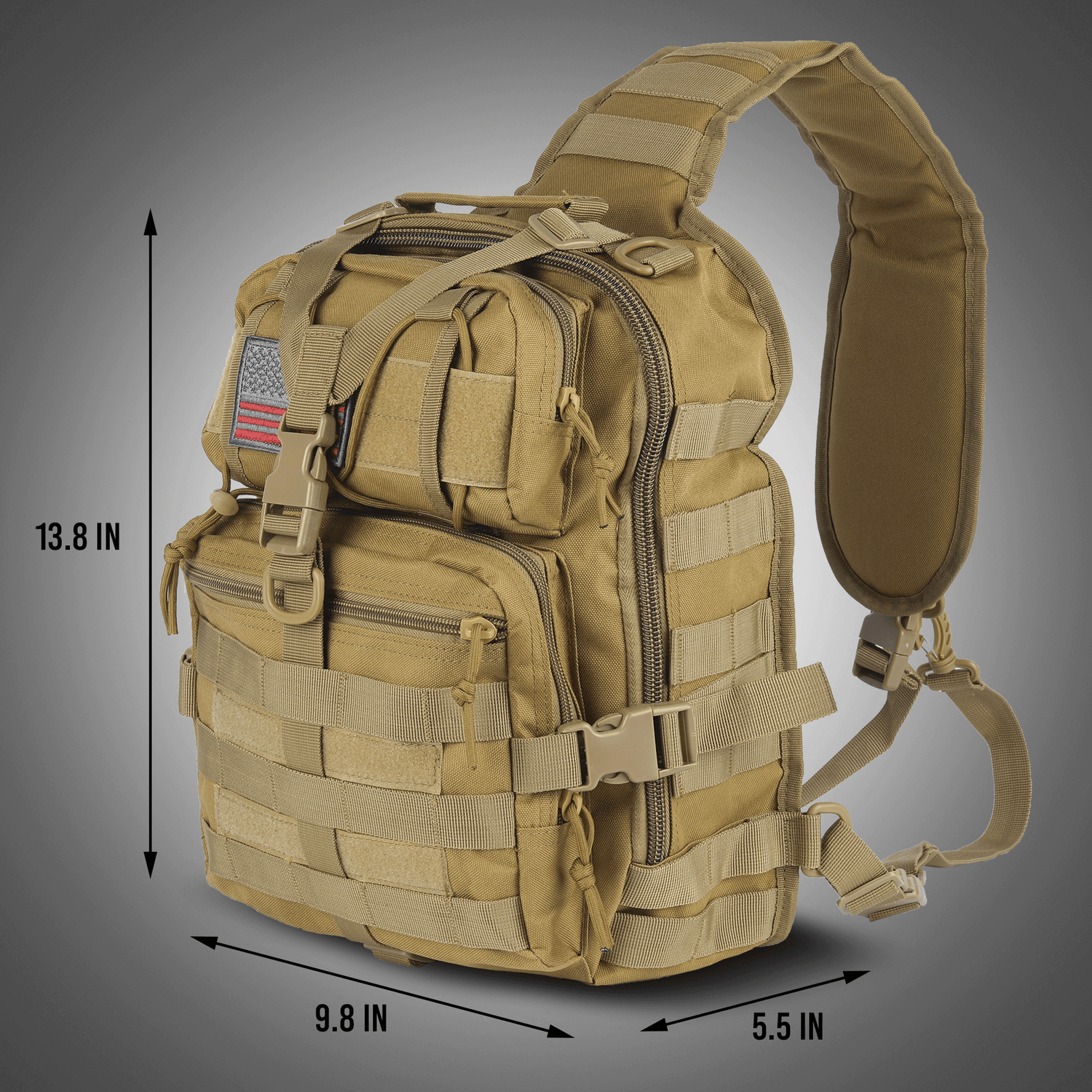 XGear Tactical 14L Range Sling Bag Backpack with Adjustable Strap Jupiter Gear Home