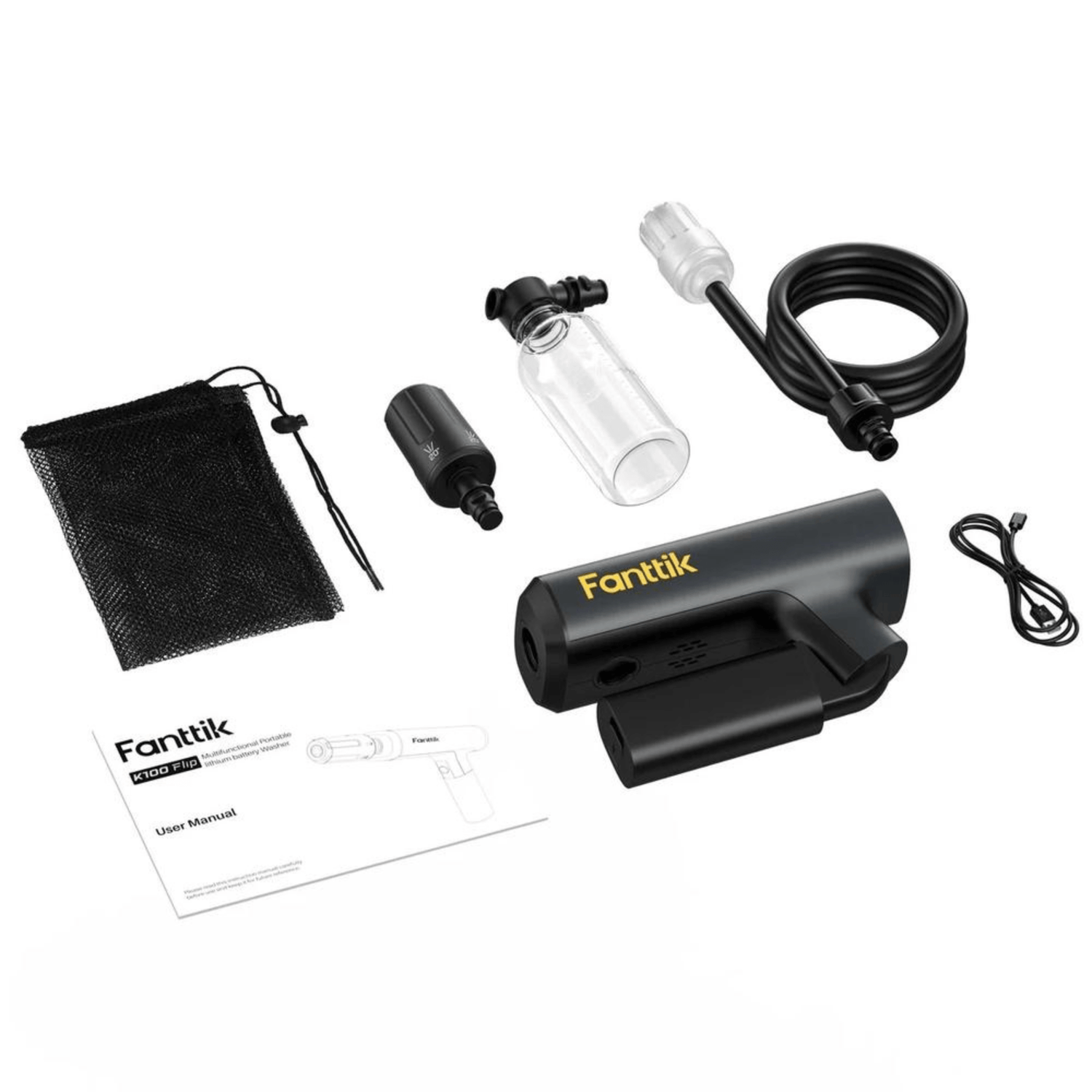 Fanttik K100 Flip Multifunctional Portable Cordless Foldable Pressure Washer - REFURBISHED Jupiter Gear Home