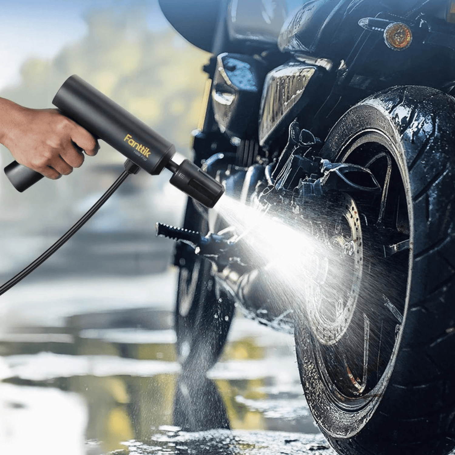 Fanttik K100 Flip Multifunctional Portable Cordless Foldable Pressure Washer - REFURBISHED Jupiter Gear Home