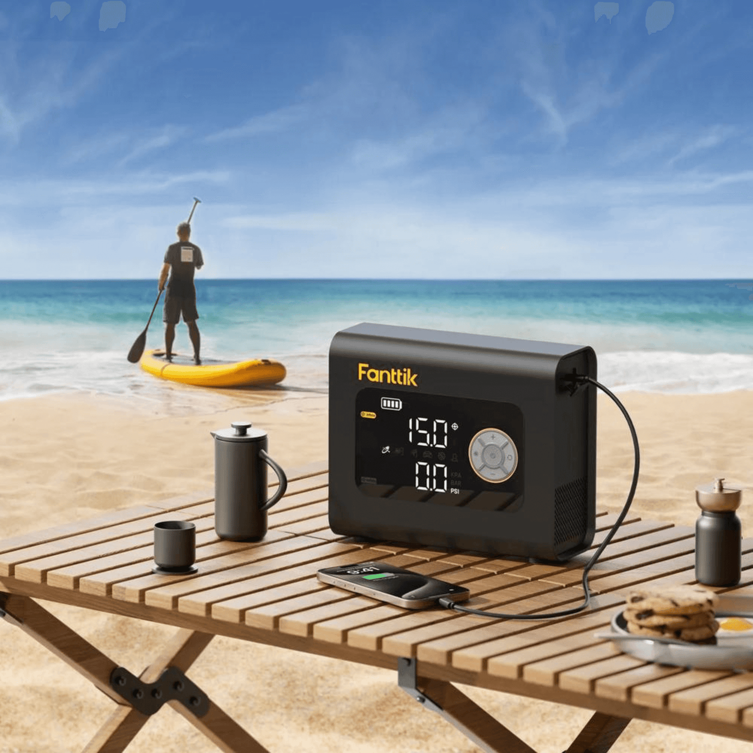 Fanttik S300 Cross Portable Air Inflator/Light/Power Bank - REFURBISHED Jupiter Gear Home