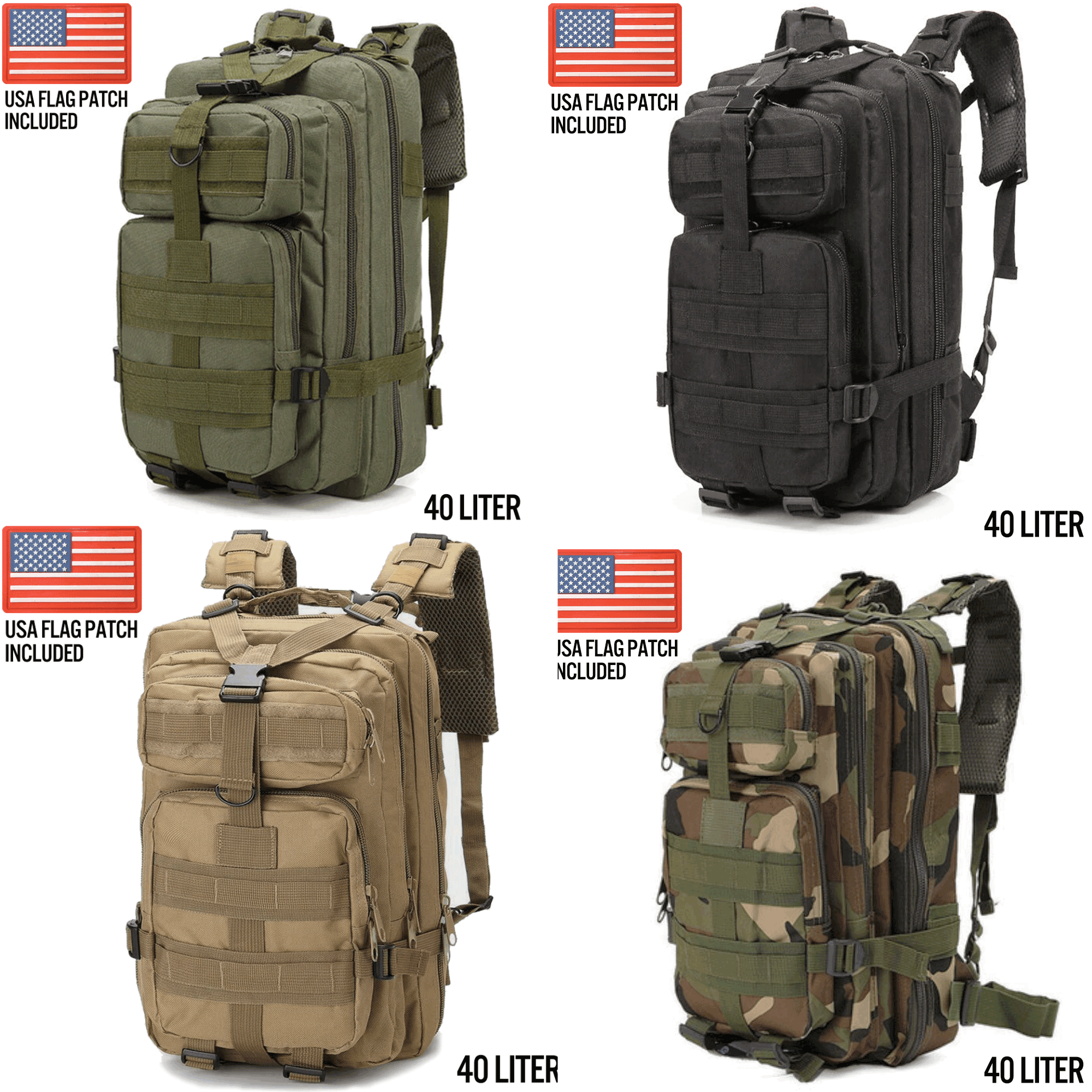 XGear Tactical Large 40L Tactical Backpack Survival Bag Jupiter Gear Home