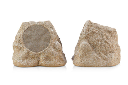 SoundPro 1-Pair Bluetooth Multi-Link Solar Rechargeable Wireless Rock Speakers Jupiter Gear Home