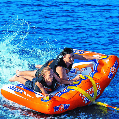 WOW Watersports Power Steer 2 Person Steerable Deck Tube Towable Jupiter Gear Home