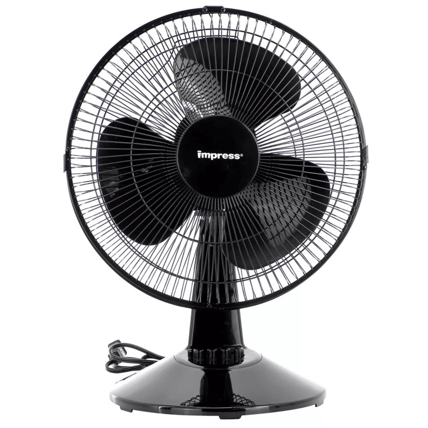Impress 12-Inch 3-Speed Oscillating Desk and Table Fan Jupiter Gear Home