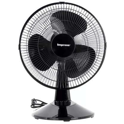 Impress 12-Inch 3-Speed Oscillating Desk and Table Fan Jupiter Gear Home
