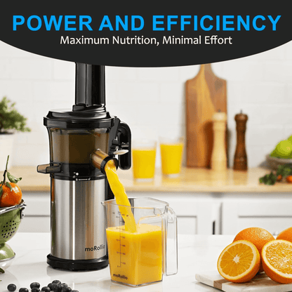 moRollio 45RPM Cold Press Slow Masticating Juicer Jupiter Gear Home