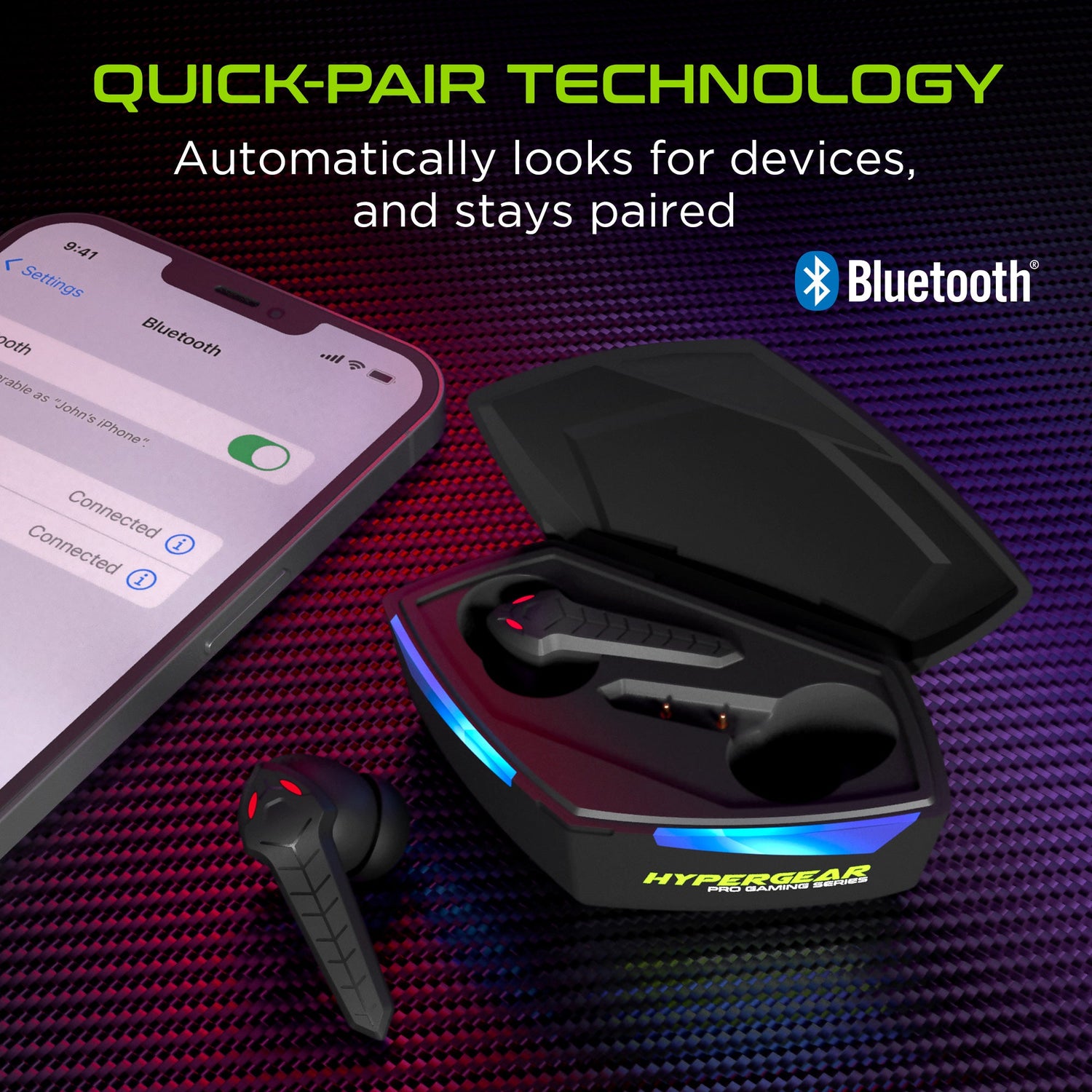 HyperGear CobraStrike True Wireless Gaming Earbuds with No Lag Audio Jupiter Gear Home