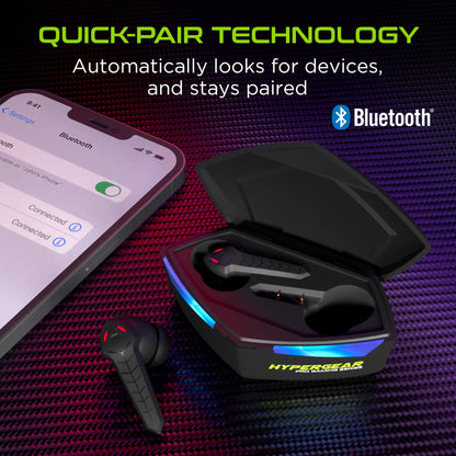 HyperGear CobraStrike True Wireless Gaming Earbuds with No Lag Audio Jupiter Gear Home