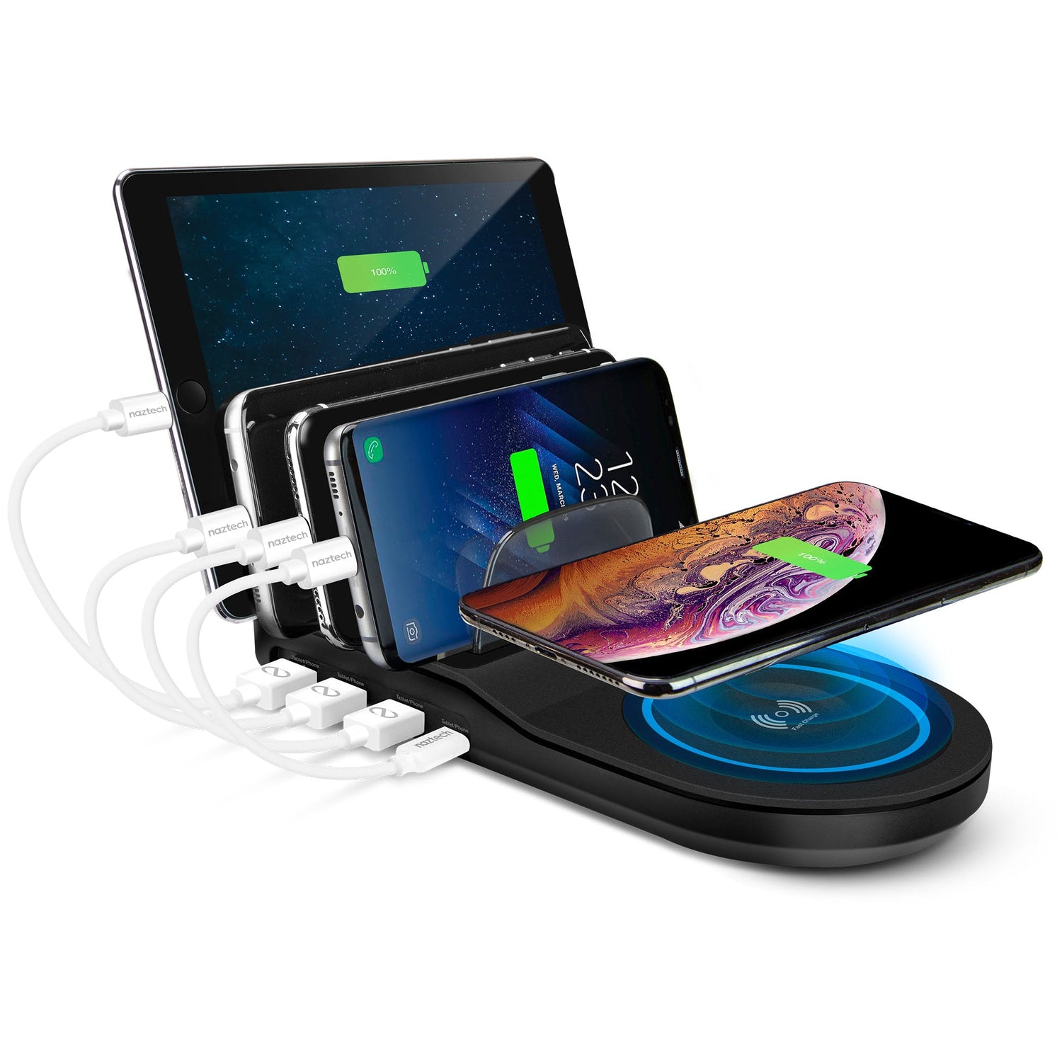 Naztech Wireless Power Hub 5 Black (14573-HYP) Jupiter Gear Home