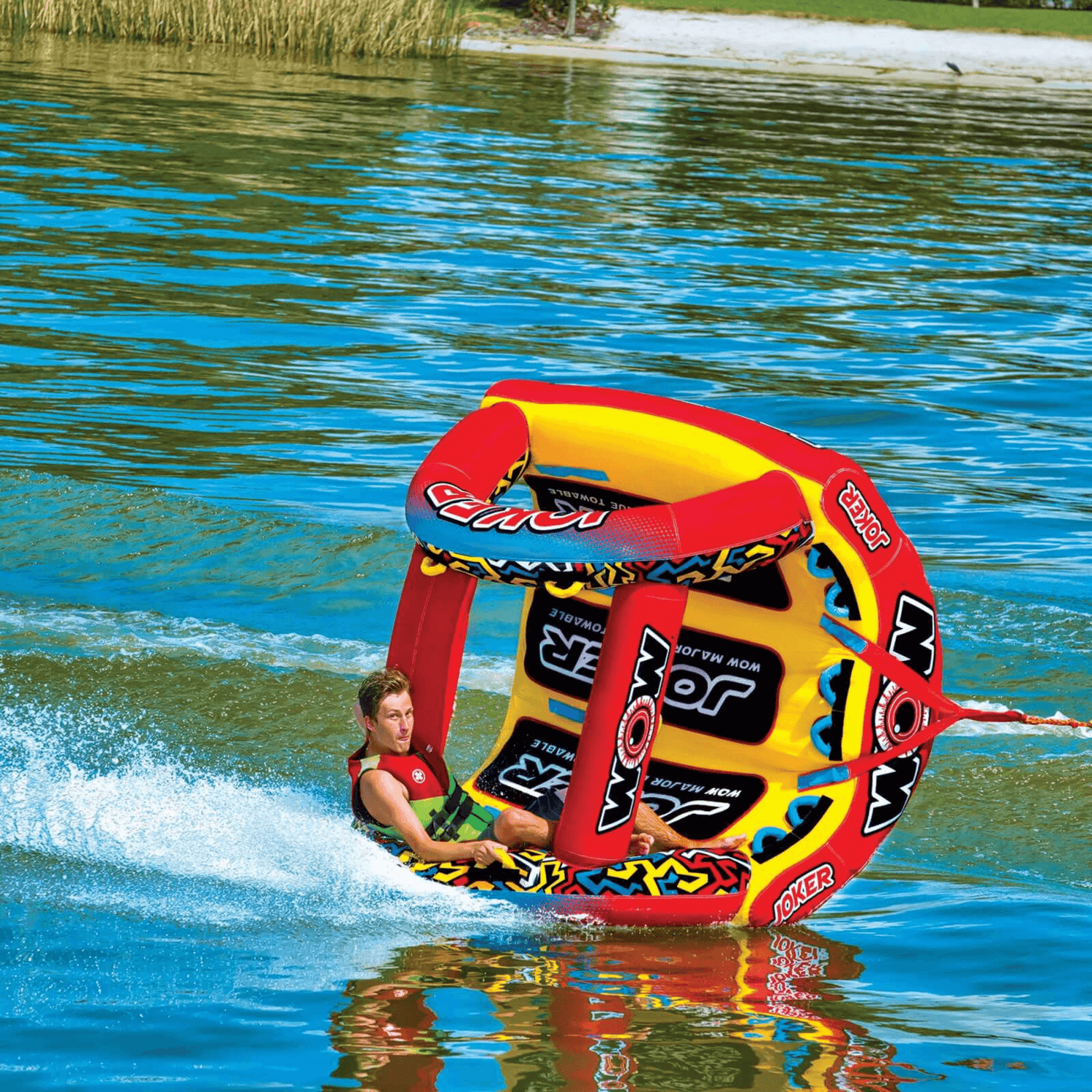 WOW Watersports Joker 3-Person Towable with Power Tower and Handles Jupiter Gear Home