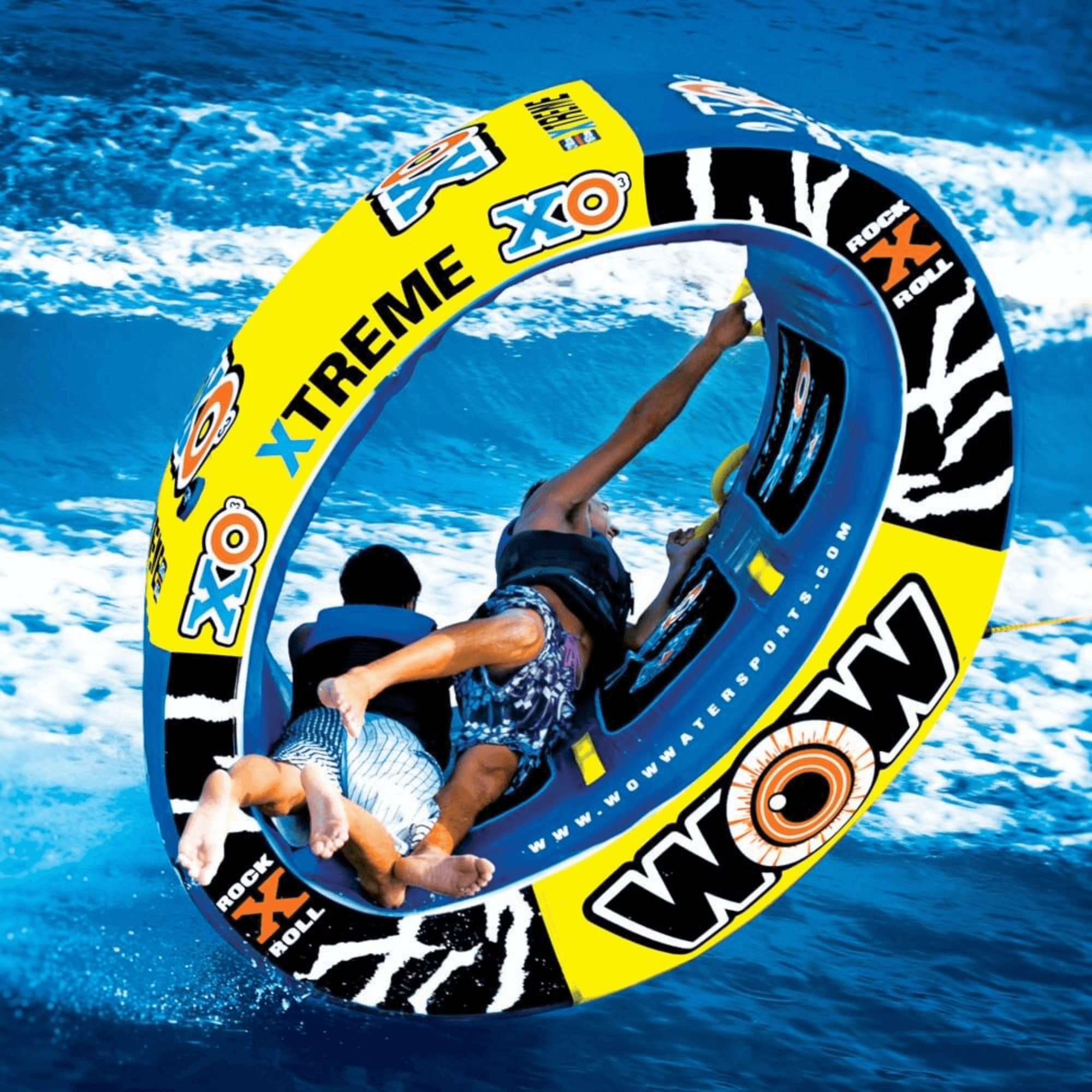 WOW Watersports Xtreme Inflatable Towable Ride-in-Oval for 1 to 3 Persons Jupiter Gear Home