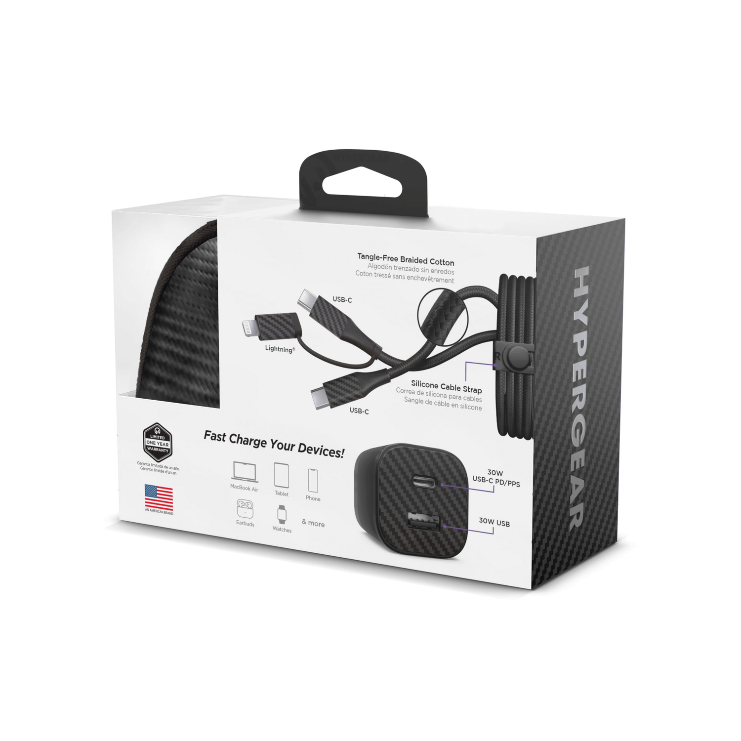 HyperGear TECHcessories 30W USB-C PD Charging Kit with Travel Pouch Jupiter Gear Home