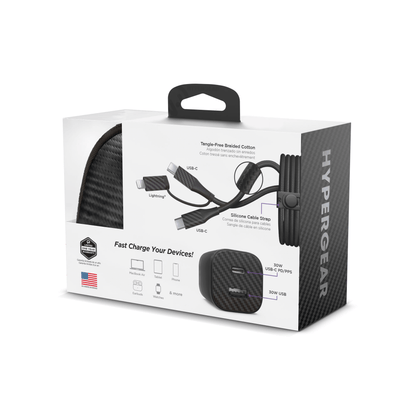 HyperGear TECHcessories 30W USB-C PD Charging Kit with Travel Pouch Jupiter Gear Home