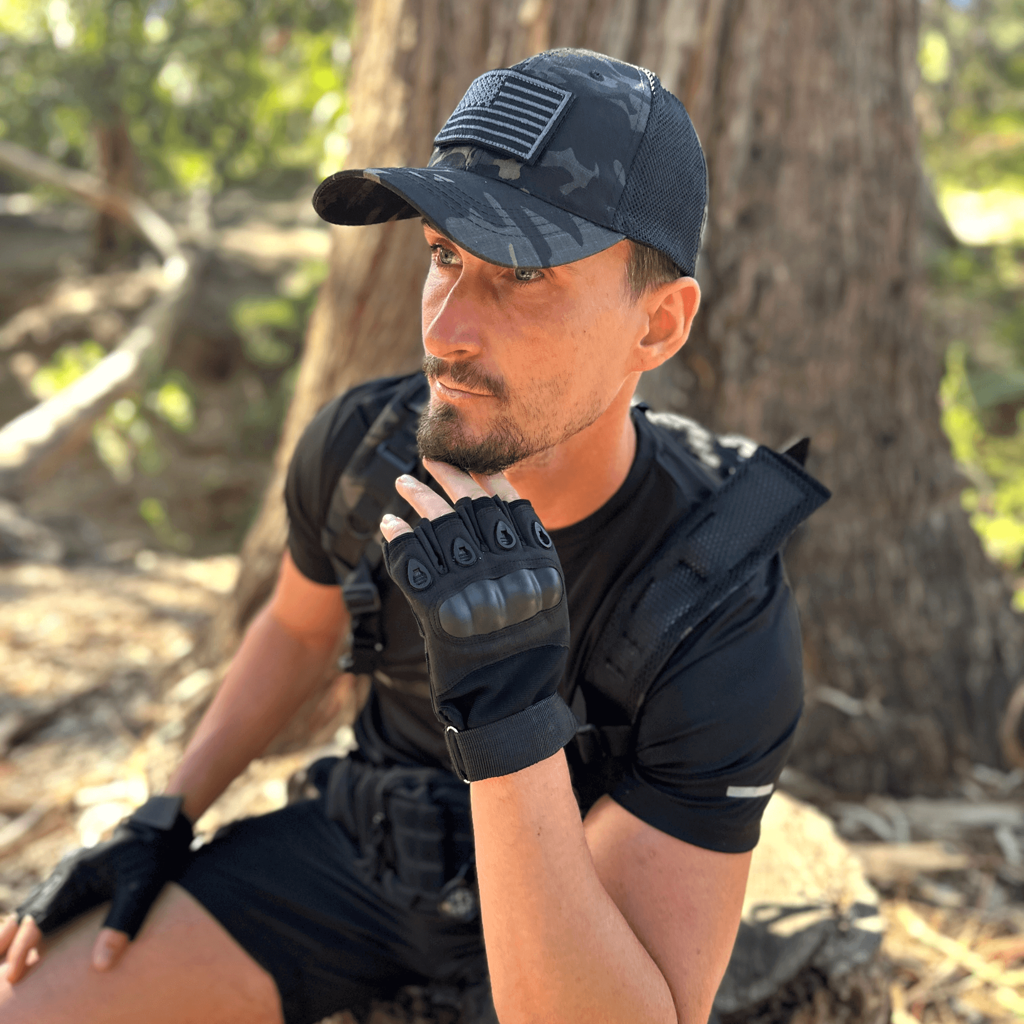 JupiterGear Tactical Military Fingerless Airsoft Gloves for Outdoor Sports, Paintball, and Motorcycling Jupiter Gear Home