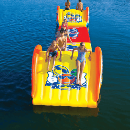 WOW Watersports Slide N Smile Floating 2 Lane Waterslide Jupiter Gear Home