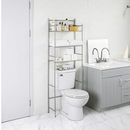 Mainstays 3-Shelf Over-the-Toilet Steel Storage Rack Jupiter Gear Home