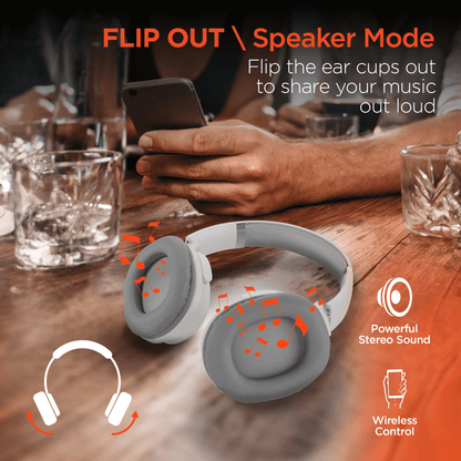 HyperGear Flip 2-in-1 Headphones Plus Speaker Jupiter Gear Home