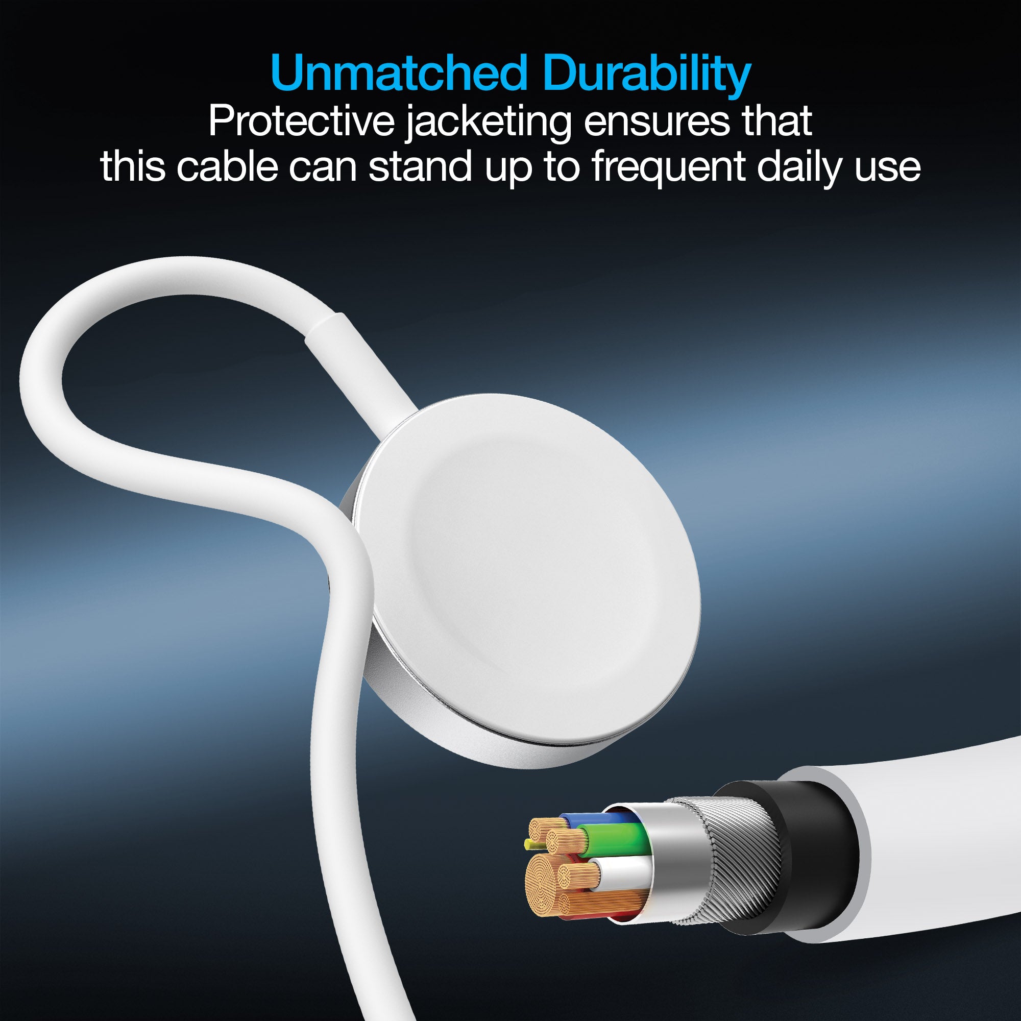 Naztech Magnetic Charging Cable for Apple Watch 3ft Jupiter Gear Home