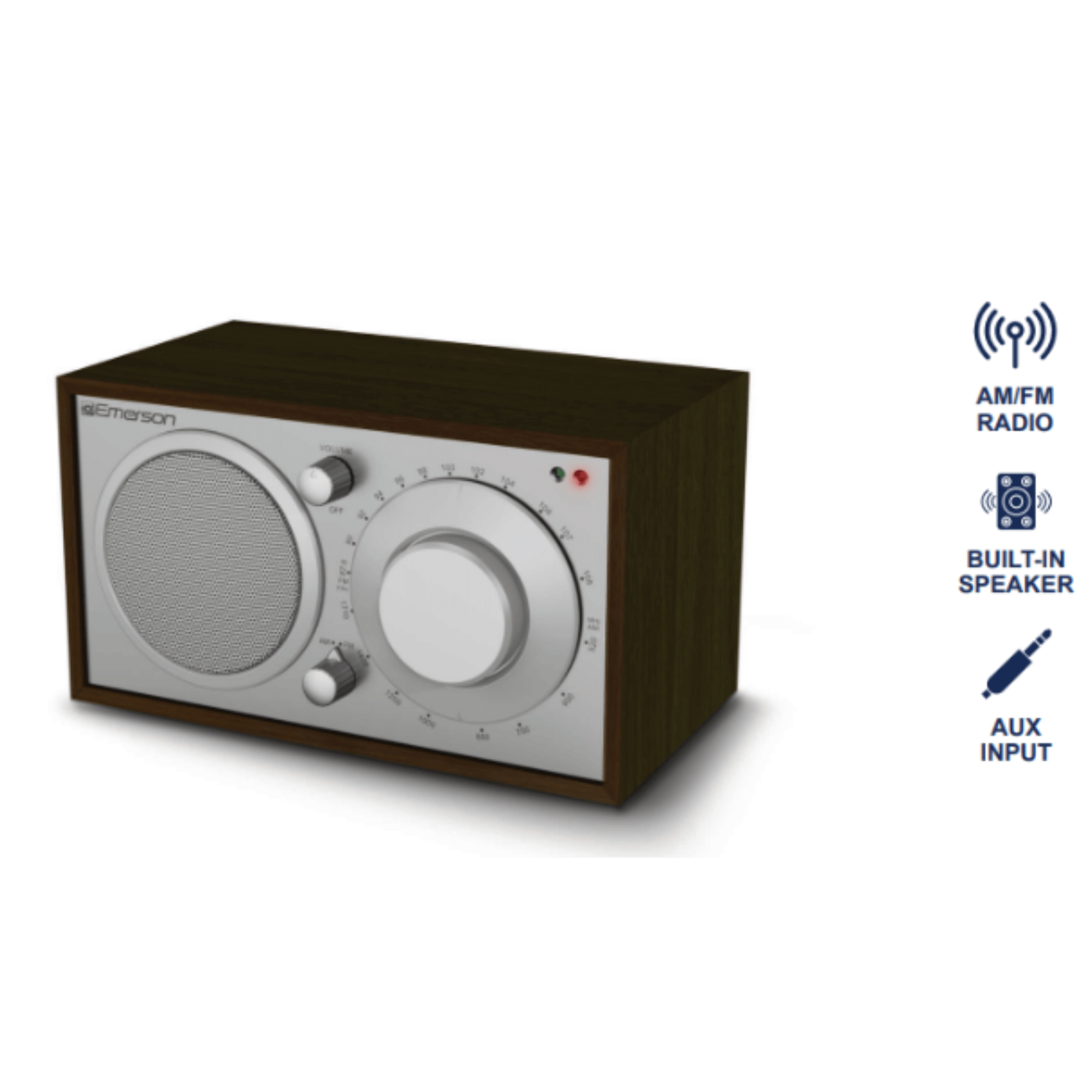 Emerson AM / FM Radio with Built-In Speaker Jupiter Gear Home