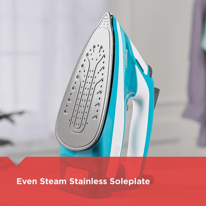 Black &amp; Decker Mid-Size One-Step Garment Steam Iron w Stainless Nonstick Soleplate Jupiter Gear Home