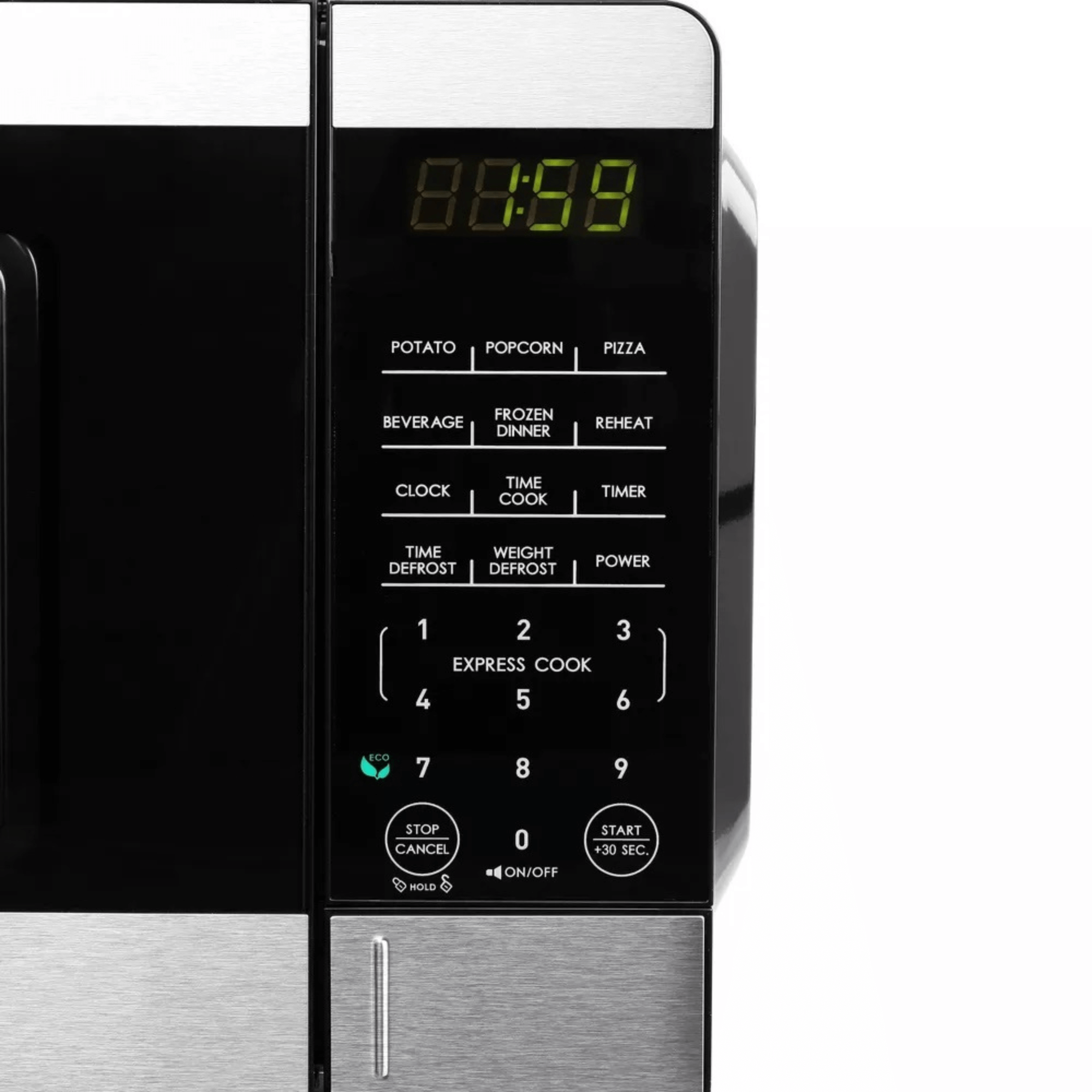 Galanz 0.7 Cu. Ft. 700 Watt Countertop Microwave Oven with Stainless Accents Jupiter Gear Home
