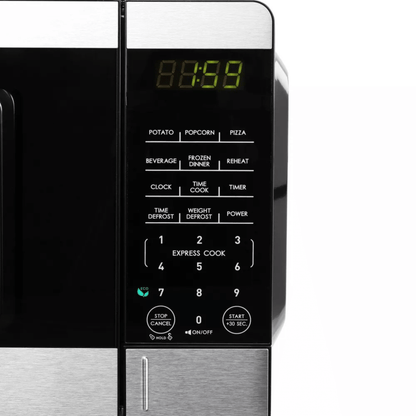 Galanz 0.7 Cu. Ft. 700 Watt Countertop Microwave Oven with Stainless Accents Jupiter Gear Home