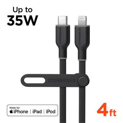 HyperGear Flexi PRO USB-C to Lightning Cable 4ft Jupiter Gear Home