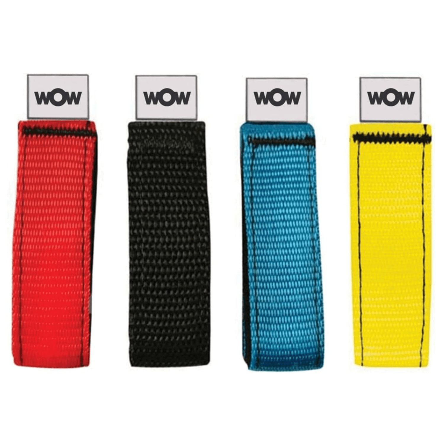 WOW Watersports 12-Inch Secure Multi-Color Velcro Straps 6-Pck Jupiter Gear Home
