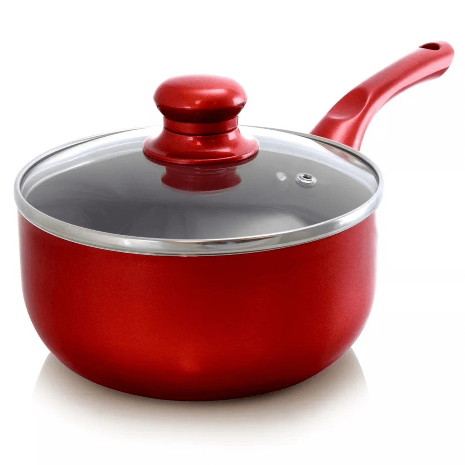 Better Chef 2Qt Ceramic-Coated Saucepan with Glass Lid Jupiter Gear Home