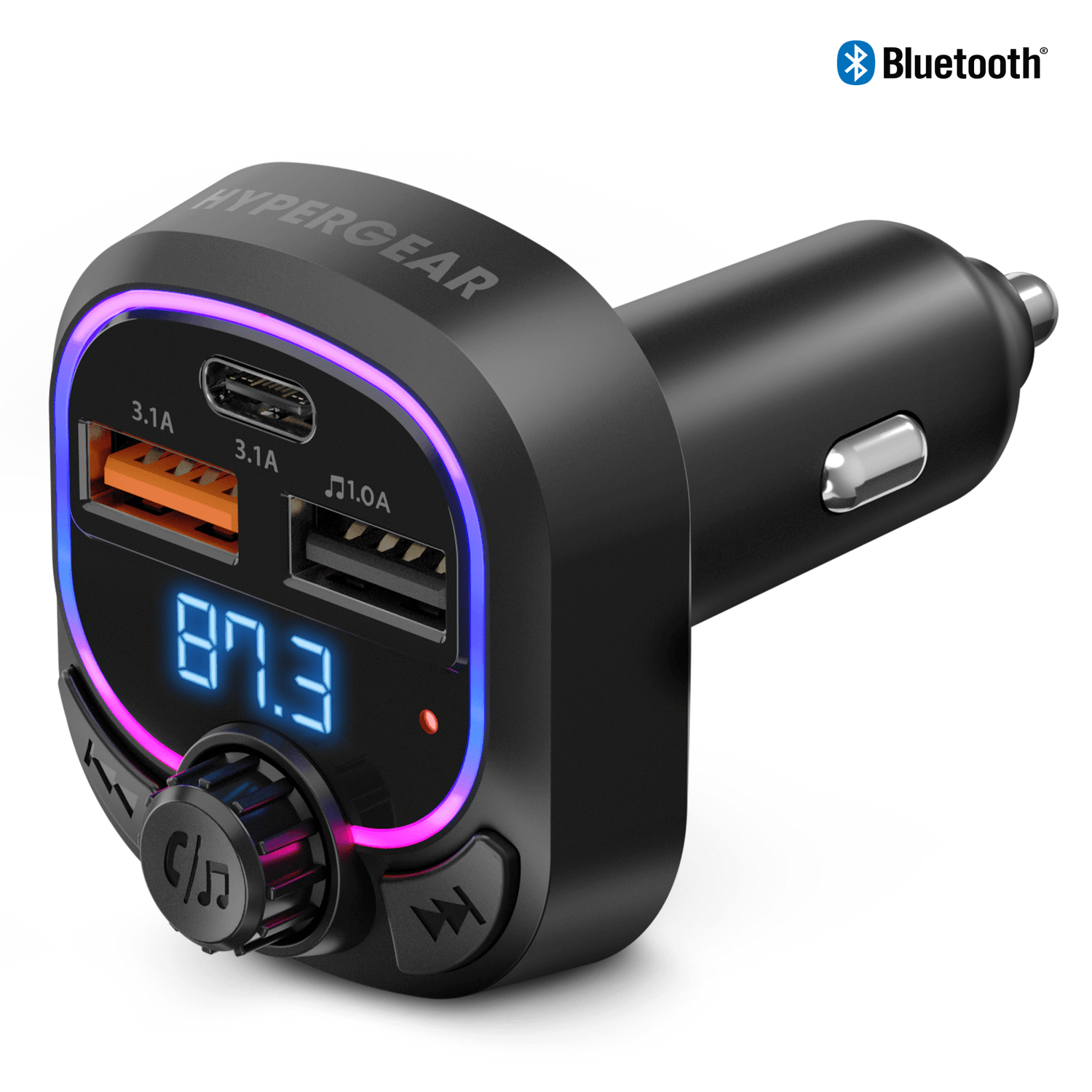 HyperGear IntelliCast Road FM Transmitter Car Charger Jupiter Gear Home