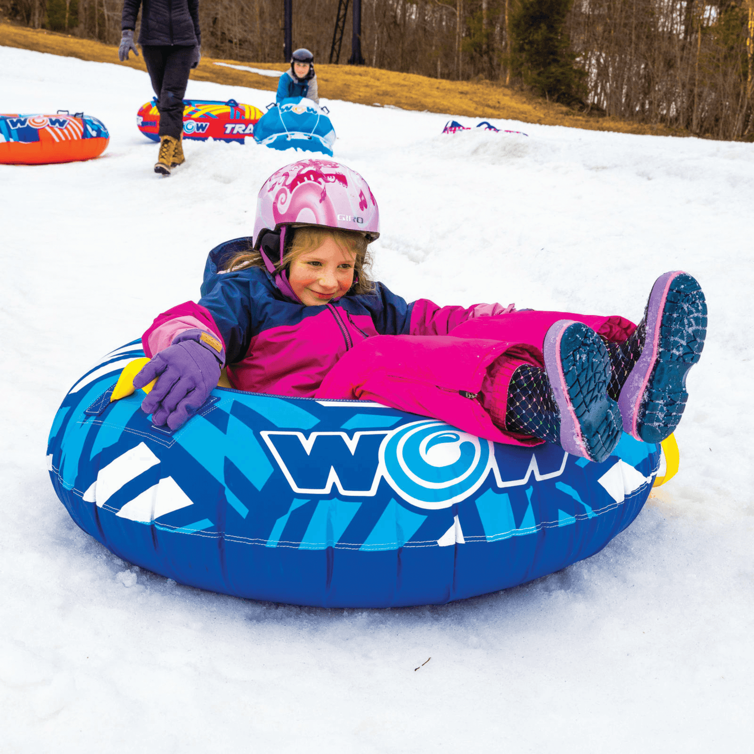 WOW Watersports Surge Tarpaulin-Bottom Snow Tube with Tow Leash Jupiter Gear Home