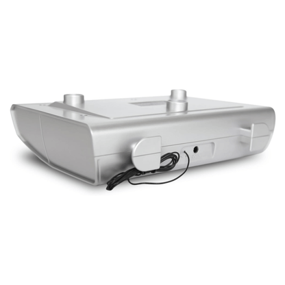 Emerson Under Cabinet FM Radio w Bluetooth, Station Memory and Clock with Timer Jupiter Gear Home