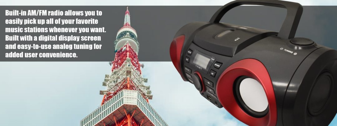 Naxa MP3 &amp; CD Boombox with Bluetooth (NPB-267) Jupiter Gear Home