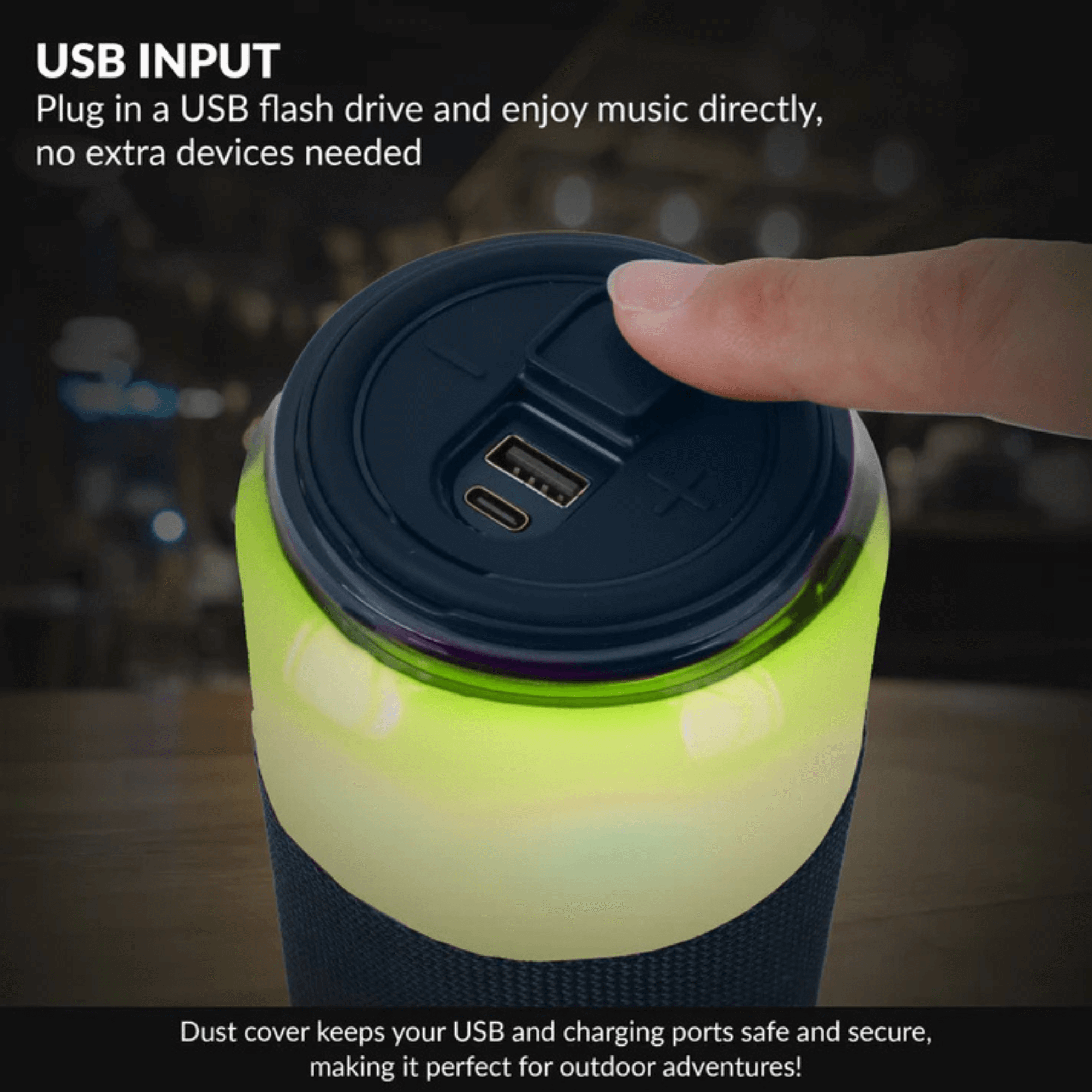 Supersonic SodaBoom Portable Bluetooth Speaker Jupiter Gear Home