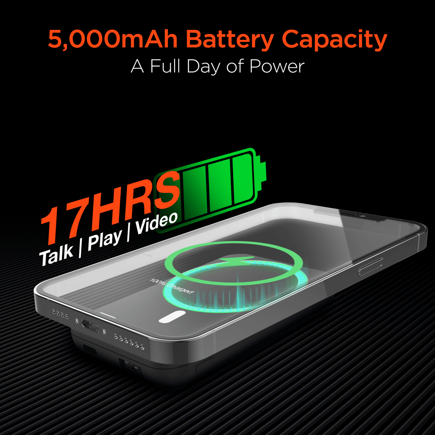 HyperGear 5000mAh Magnetic Wireless Power Bank Jupiter Gear Home